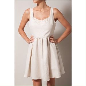 LADAKH cream metallic dress