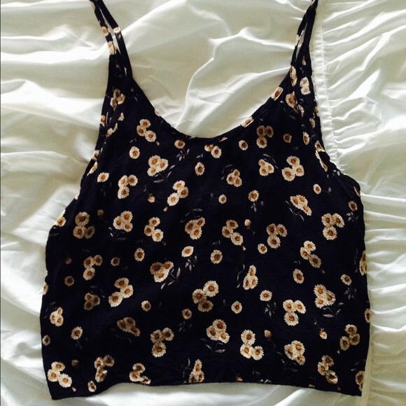 Brandy Melville sunflower tank SOLD - Picture 2 of 2
