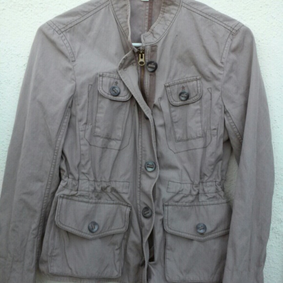 Anna Taylor Loft Grey Utility Jacket
