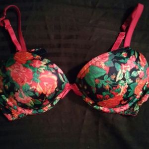 CLOSING CLOSET~Pink floral push up bra from Aerie