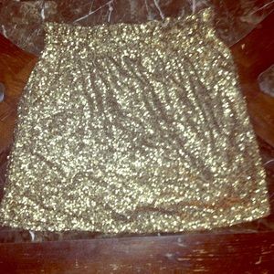 Gold Joe Fresh Skirt