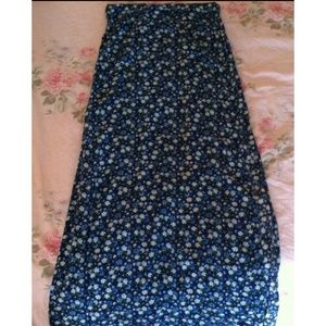 Abercrombie kids medium blue floral maxi skirt