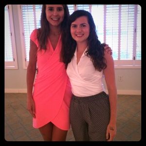 Neon light pink stretchy Michael star material