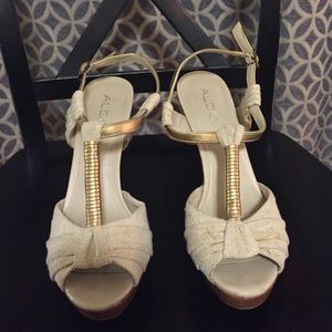 Beige ALDO size 38 beige heels