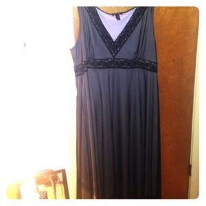 IGiGI purple dress, black with black overlay.