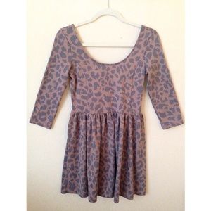 Frenchi cheetah print dress