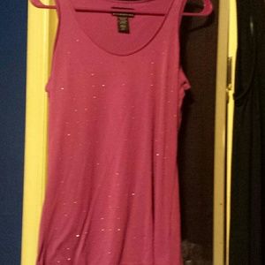 Super cute pink sparkly tank top