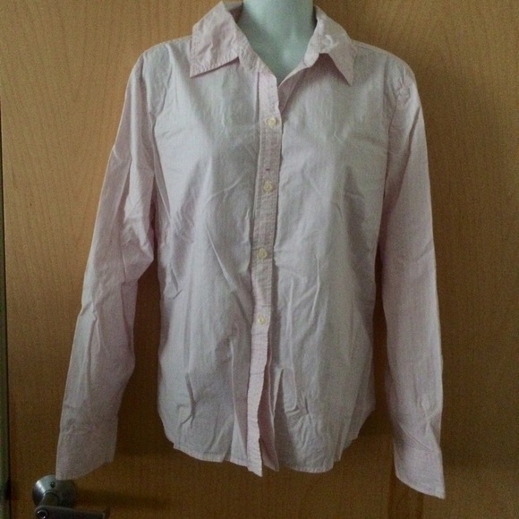 Pink & White Button Up