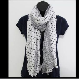 Polka dot print soft scarf (3 scarf bundle)