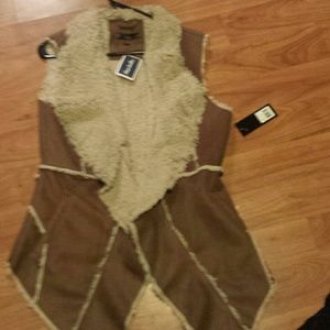 Faux fur vest