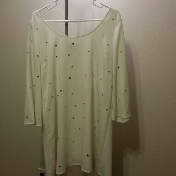 Rhinestone shift dress