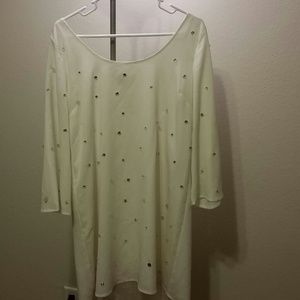 Rhinestone shift dress