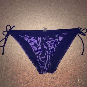 Black & purple Victoria's Secret bikini bottoms