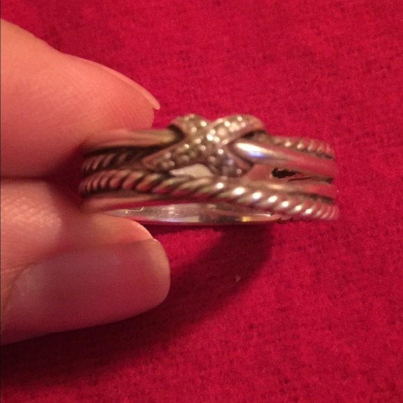 Authentic David Yurman Crossover X Ring.