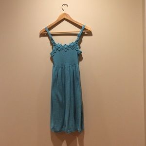 Cotton teal dress
