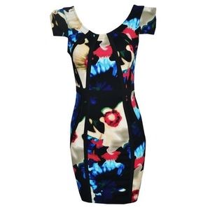 Watercolor Bodycon Dress