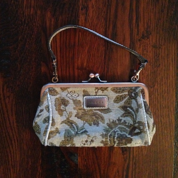 Guess patterned clutch