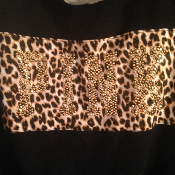 SOLD!!! Nwot VS lepard bling crew HTF!! - Picture 2 of 4