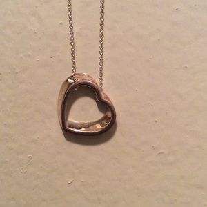 Tiffany&Co Authentic Silver Heart Necklace