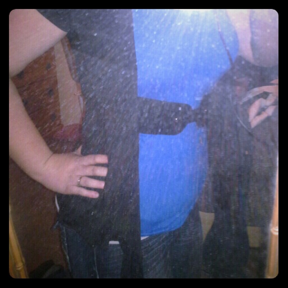 Blue spaghetti strap attached belt and cover