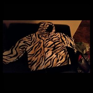 Zebra print hoodie