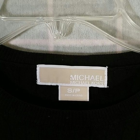 Michael kors black cotton blend sweater top
