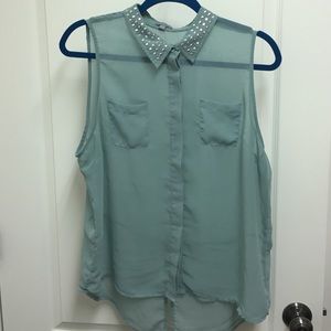 Charlotte Rousse sheer studed top