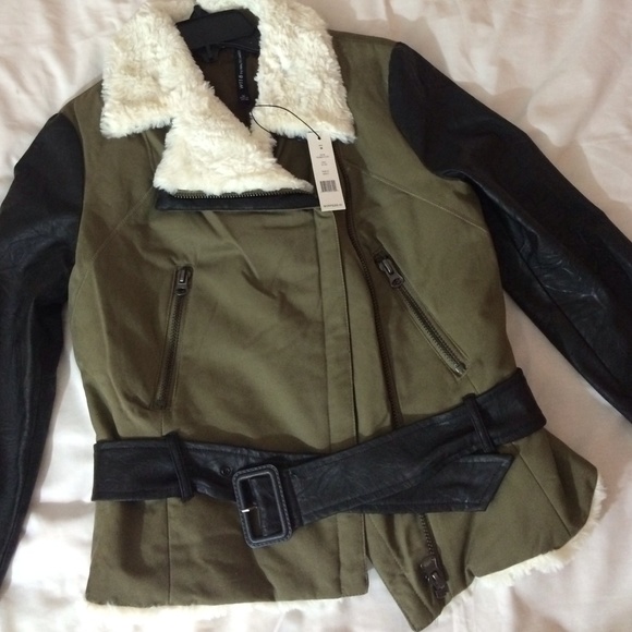 ✨W118 By Walter Baker✨Cotton Moto Jacket - Picture 4 of 4