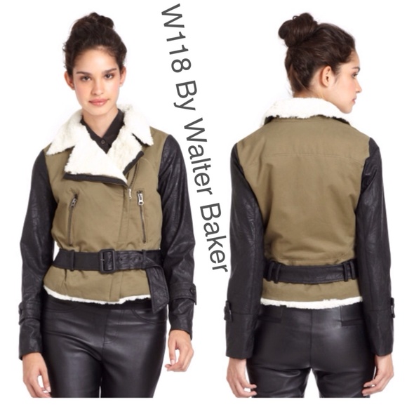 W118 by Walter Baker Jackets & Blazers - ✨W118 By Walter Baker✨Cotton Moto Jacket