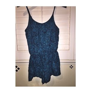 Paisley Blue Romper