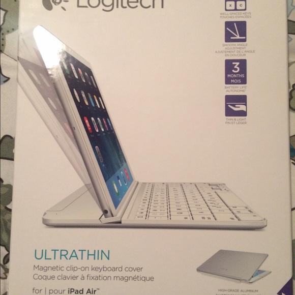 Logitech ultra thin keyboard for iPad Air - Picture 1 of 4