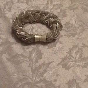 Silver magnetic bracelet