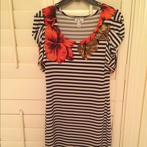 Black and White Striped Dress