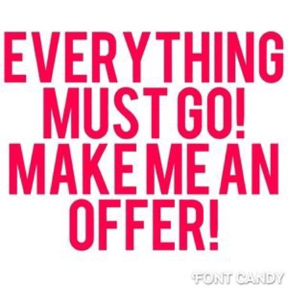 All reasonable offers accepted!
