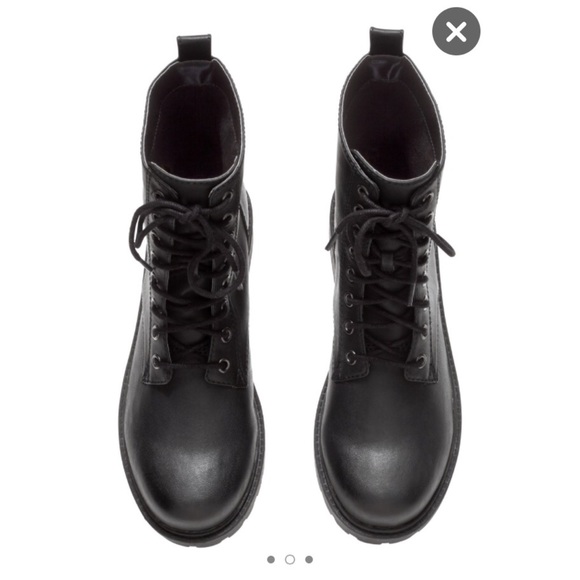 NEW! H&m combat boots. Only worn one time!