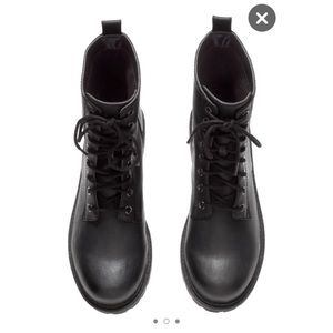NEW! H&m combat boots. Only worn one time!