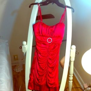 Hot pink party dress