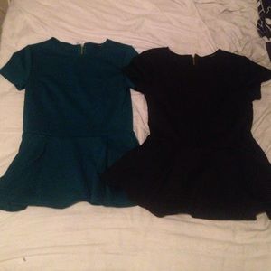 BUNDLE!! Two peplum tops