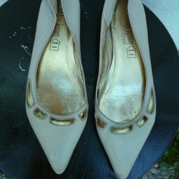 Cathy Jean Nude Pointed Flats