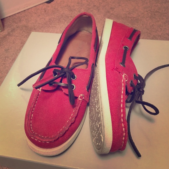 Red aldo shoes