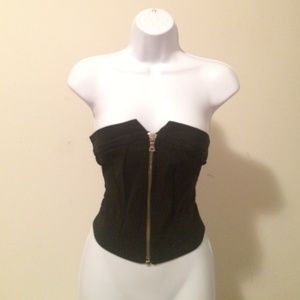 PRICE DROP!! $15.00!!Sexy zip up Guess corset top!