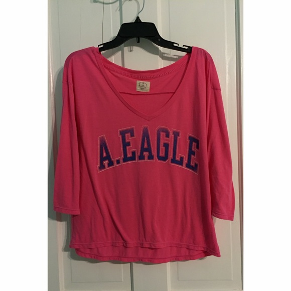 ❌sold in bundle❌ American Eagle Pink Blouse - Picture 1 of 2