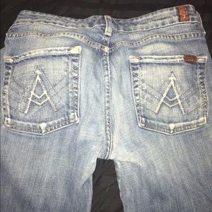 7 for all mankind size 28 jeans