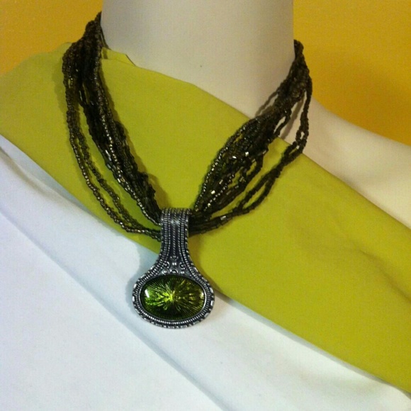 Green Pendant Necklace