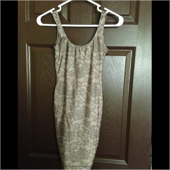 American Apparel floral pattern tight fitted dress