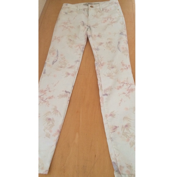 Zara printed jeans