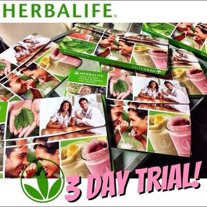 3 day trial HERBALIFE. Feel great and look great.