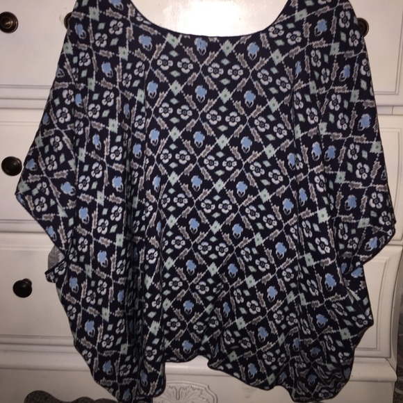 Blue pattern kimono - Picture 2 of 4