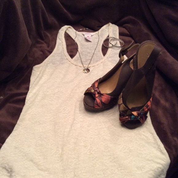 Candies razorback tank top