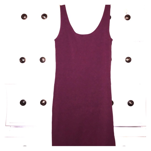 Maroon bodycon dress